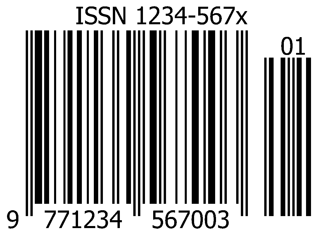 ISSN sample in EAN132 format ISSN sample in EAN132 format
